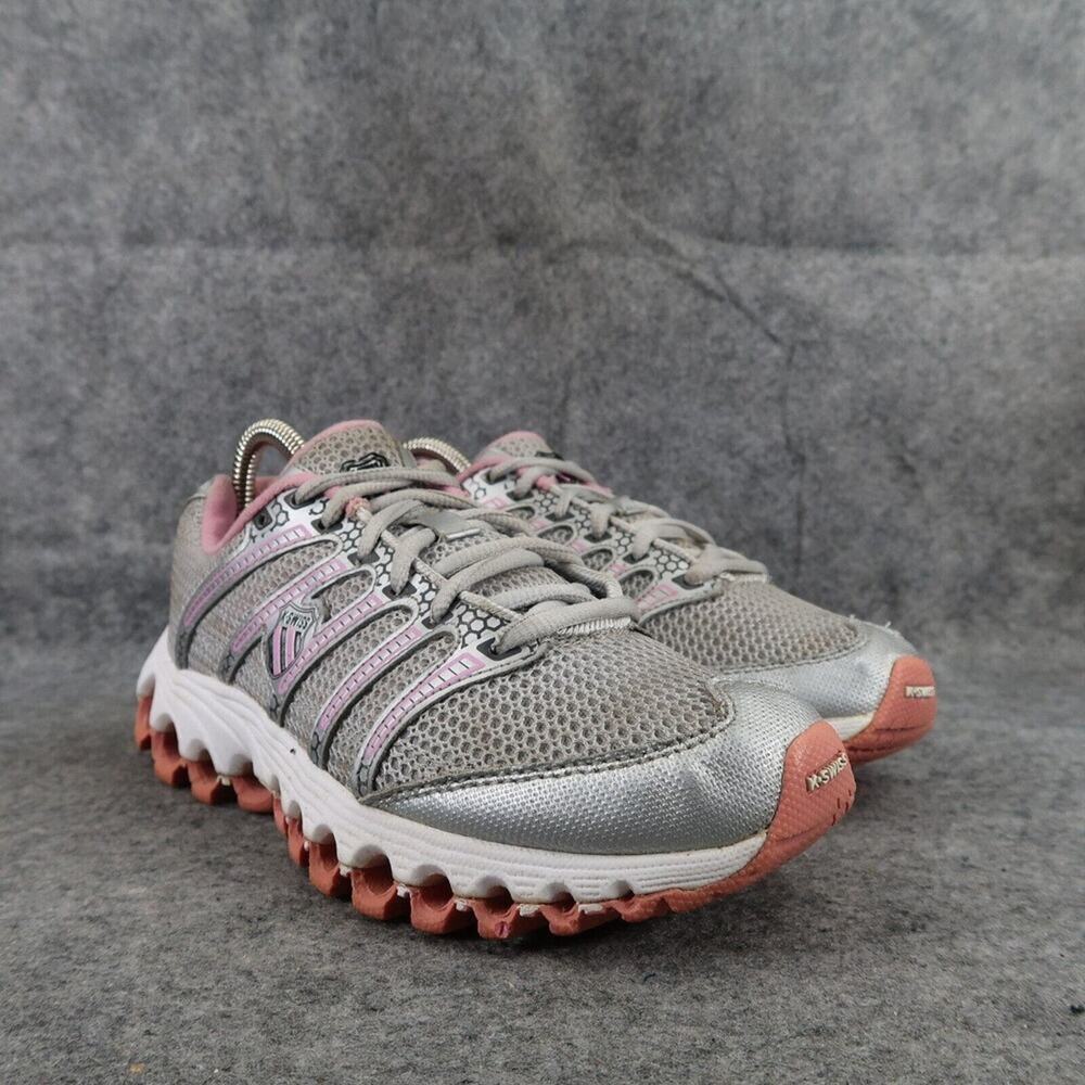 K Swiss Shoes Kid 5.5 Tubes Athletic Sneaker Varsity Trainer Active Comfort Grey